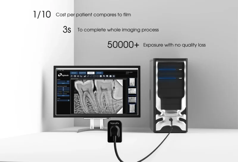 Eighteeth Nanopix Intraoral Dental RVG Sensor Premium Quality Size 1 & 2 Combo | Lowest Price Than Ebay.com